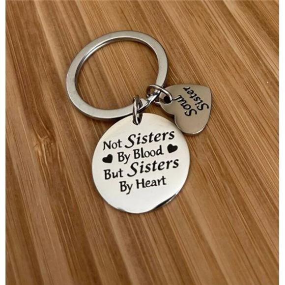 Sister By Blood but Sister By Heart Keychain | Best Friends |  Keychain for Gift - Picture 3 of 6